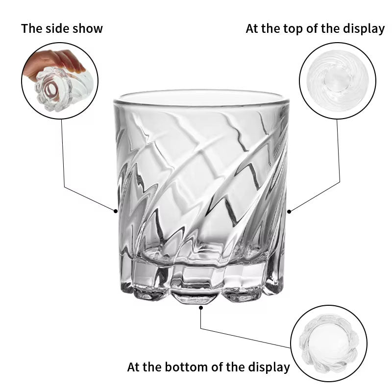 Drinking Tumbler Mug Rotating Whisky Glass Cup Drinking Tumbler Best Sell Spin Glass for Gift