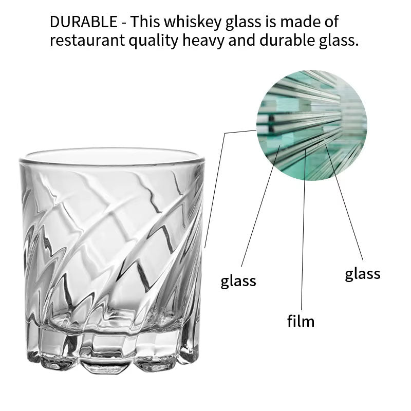 Drinking Tumbler Mug Rotating Whisky Glass Cup Drinking Tumbler Best Sell Spin Glass for Gift